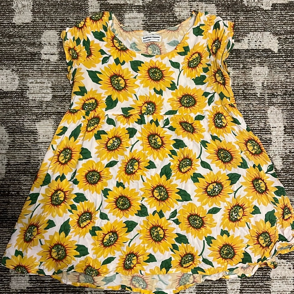 American Apparel Sunflower Babydoll Dress